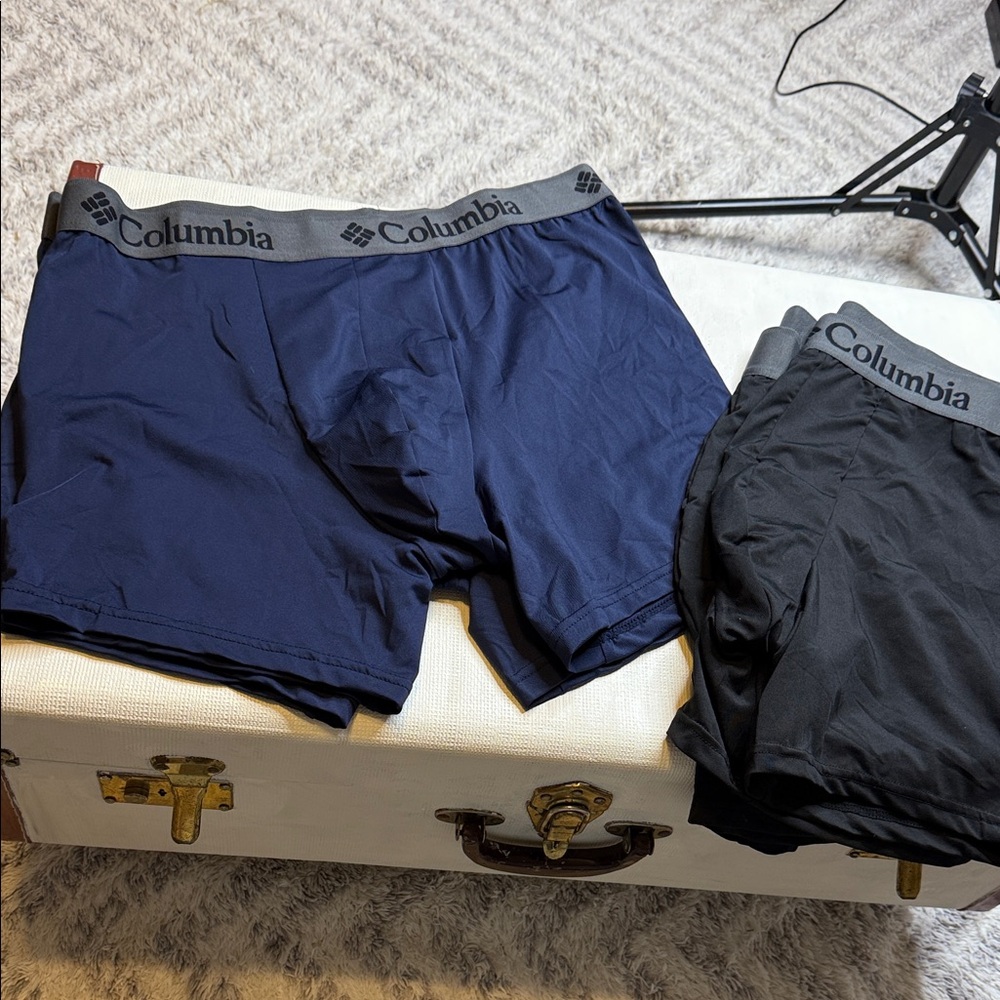 Columbia Men's Boxer Briefs X4 - Blue and Black NWOT